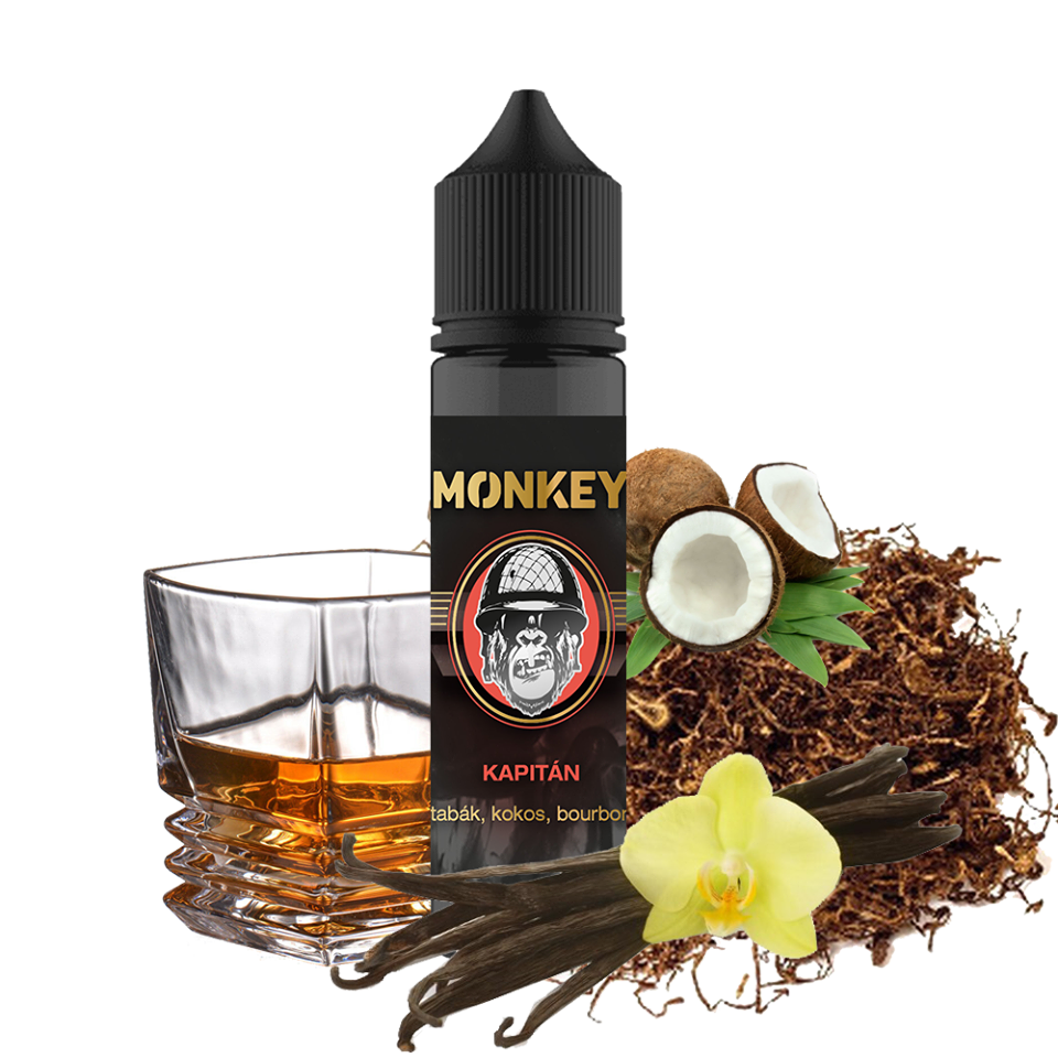 KAPITÁN - tabák, kokos, bourbon Monkey liquid